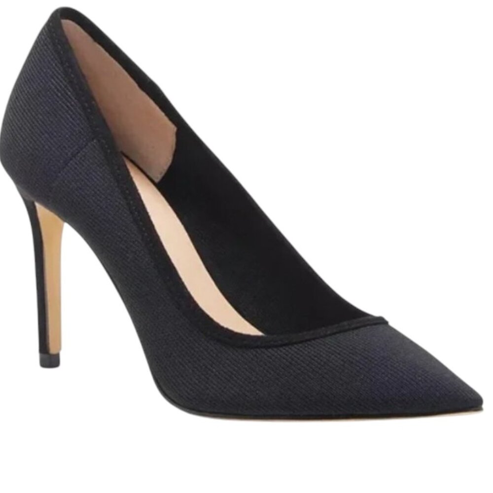 INC Khari Black Knit Pumps, size 10